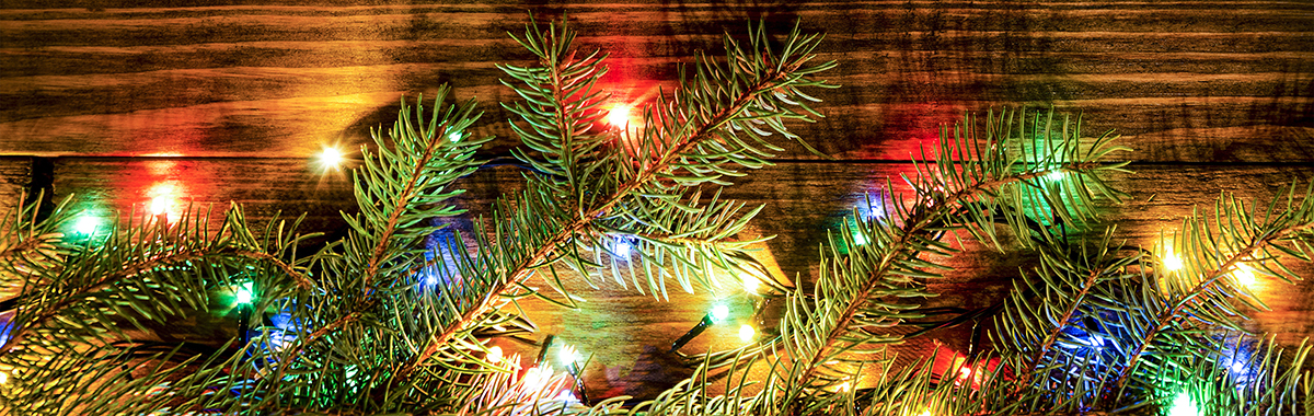 Shining Christmas Lights Background
